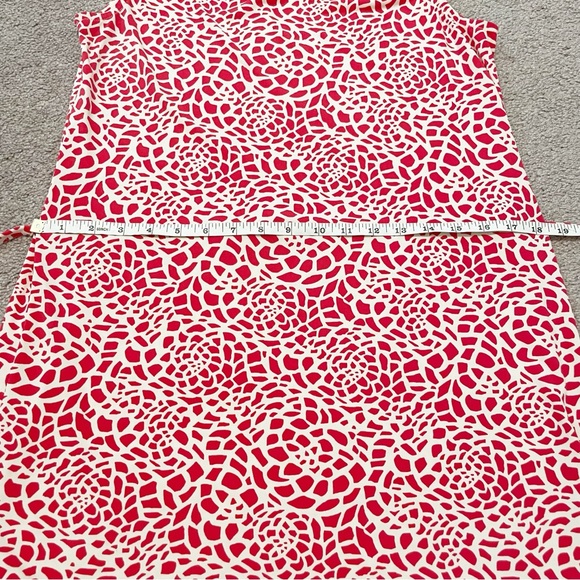 Ann Taylor LOFT Red and Off-White Dress Size Small - Picture 10 of 13